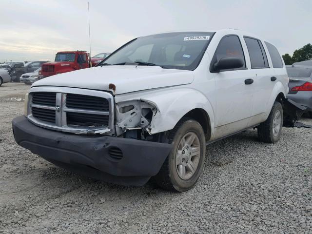 1D4HD38K94F112140 - 2004 DODGE DURANGO ST WHITE photo 2