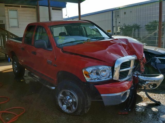 3D7KS28D17G797635 - 2007 DODGE RAM 2500 S RED photo 1