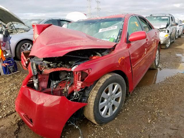 4T1BK46K57U020696 - 2007 TOYOTA CAMRY LE RED photo 2