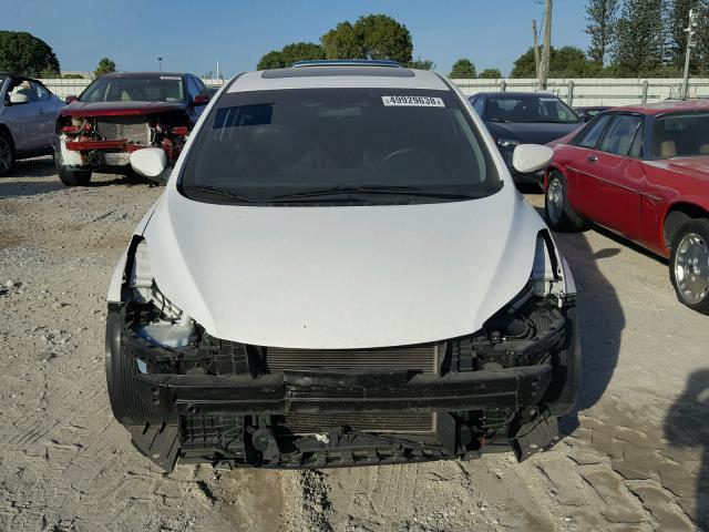 KMHDH6AE8DU002189 - 2013 HYUNDAI ELANTRA CO WHITE photo 9