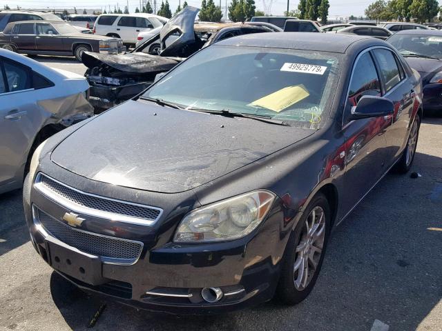 1G1ZK57708F183175 - 2008 CHEVROLET MALIBU LTZ შავი ფოტო 2