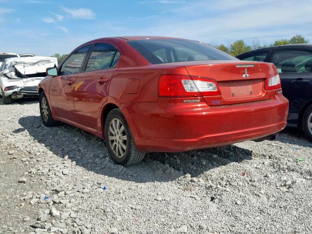 4A32B2FF7BE022509 - 2011 MITSUBISHI GALANT FE RED photo 3