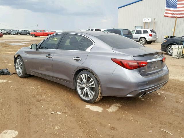 JN1EV7AR8JM445838 - 2018 INFINITI Q50 LUXE CHARCOAL photo 3