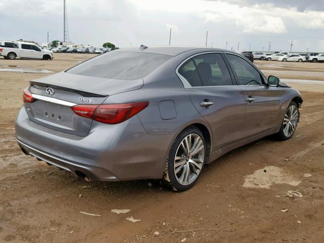 JN1EV7AR8JM445838 - 2018 INFINITI Q50 LUXE CHARCOAL photo 4