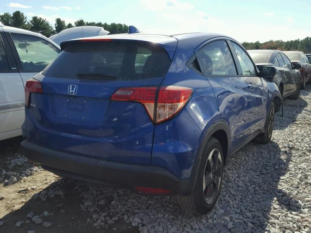 3CZRU5H57JG705989 - 2018 HONDA HR-V EX BLUE photo 4