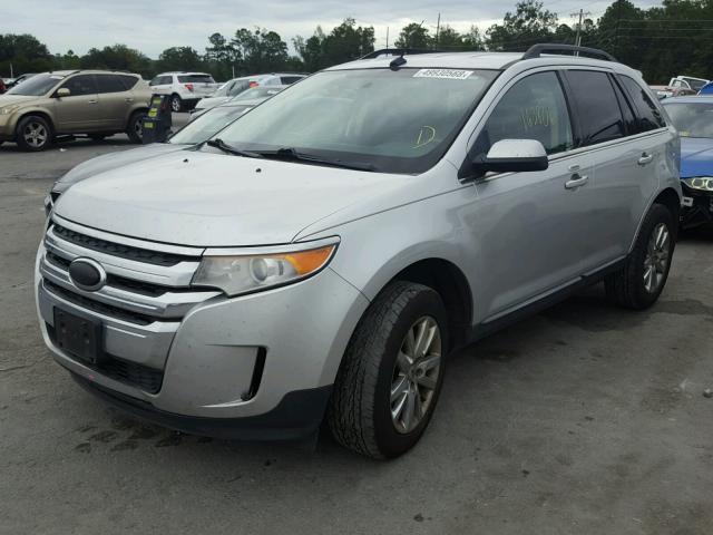 2FMDK3KC5BBB36593 - 2011 FORD EDGE LIMIT SILVER photo 2