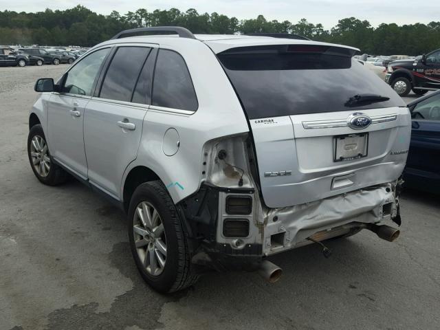 2FMDK3KC5BBB36593 - 2011 FORD EDGE LIMIT SILVER photo 3