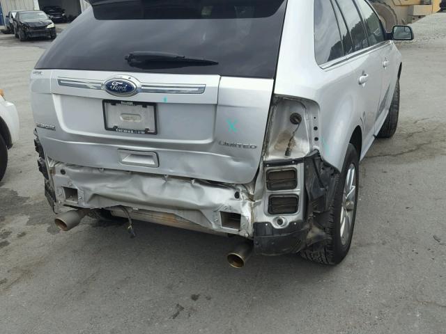 2FMDK3KC5BBB36593 - 2011 FORD EDGE LIMIT SILVER photo 9