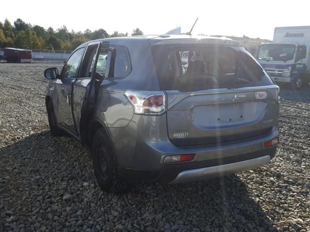 JA4AD2A30FZ010104 - 2015 MITSUBISHI OUTLANDER GRAY photo 3