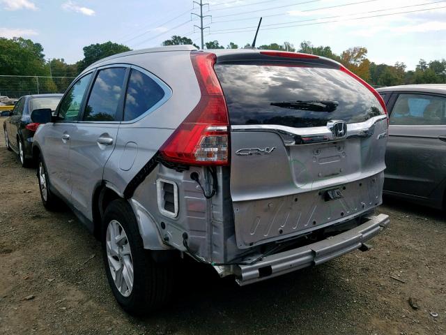 2HKRM4H73FH632054 - 2015 HONDA CR-V EXL SILVER photo 3