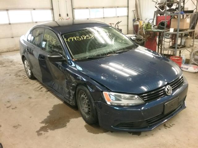 3VW2K7AJ7EM327838 - 2014 VOLKSWAGEN JETTA BASE 蓝色 照片 1