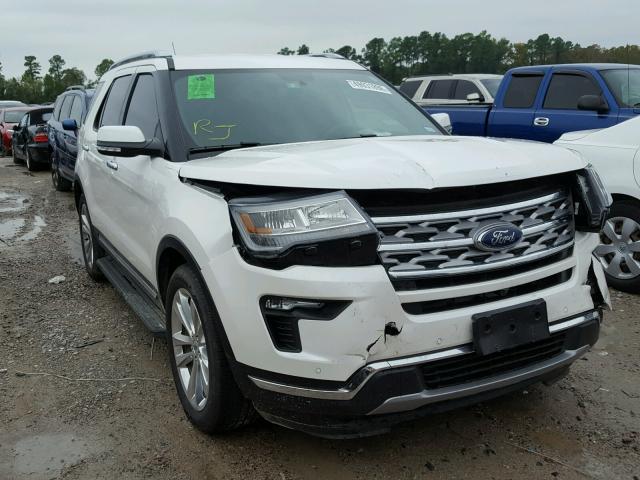 1FM5K7F88JGC26264 - 2018 FORD EXPLORER L WHITE photo 1