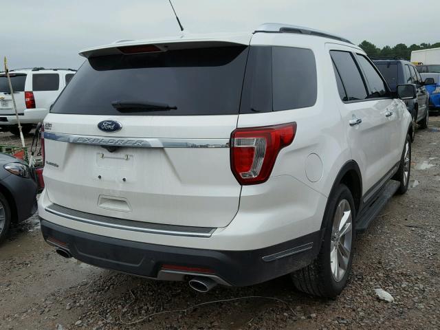 1FM5K7F88JGC26264 - 2018 FORD EXPLORER L WHITE photo 4