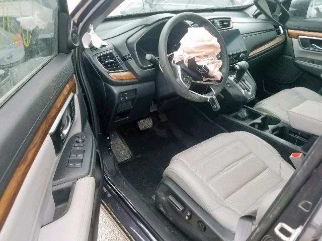 5J6RW1H83KA009417 - 2019 HONDA CR-V EXL BLUE photo 9