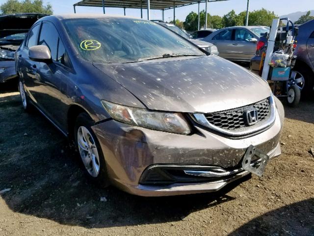 19XFB2F50DE218665 - 2013 HONDA CIVIC LX GRAY photo 1