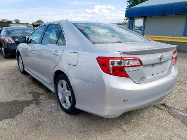 4T1BF1FK8CU600814 - 2012 TOYOTA CAMRY BASE SILVER photo 3