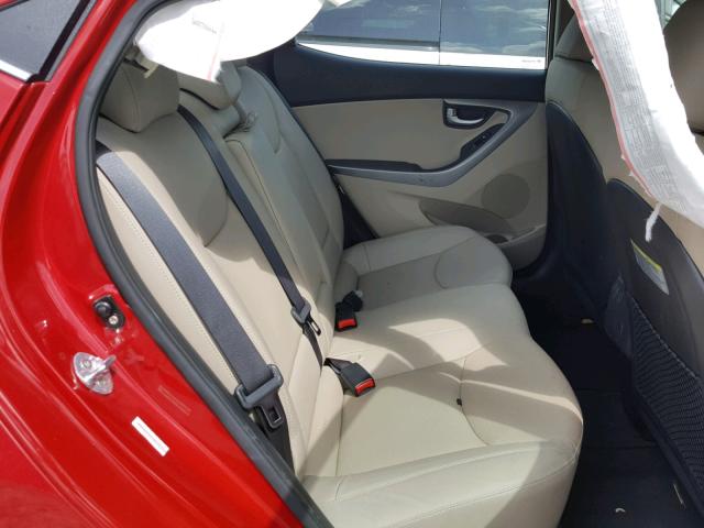 KMHDH4AE9FU353071 - 2015 HYUNDAI ELANTRA SE RED photo 6