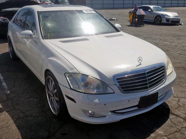 WDDNG71X27A044050 - 2007 MERCEDES-BENZ S 550 WHITE photo 1