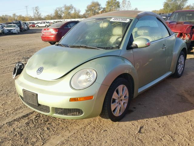 3VWRF31Y89M402092 - 2009 VOLKSWAGEN NEW BEETLE 绿色 照片 2