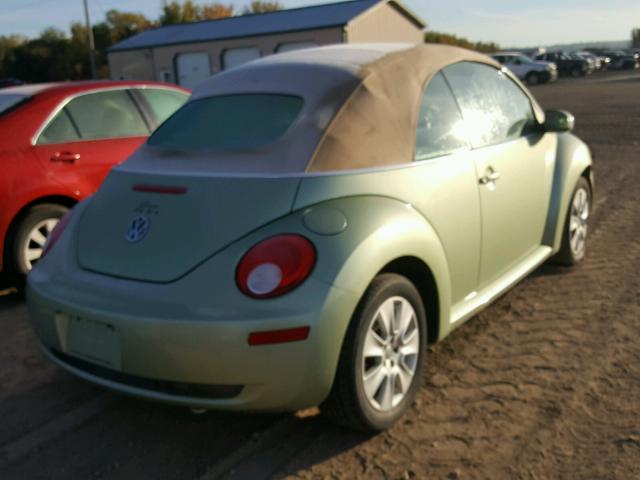 3VWRF31Y89M402092 - 2009 VOLKSWAGEN NEW BEETLE 绿色 照片 4