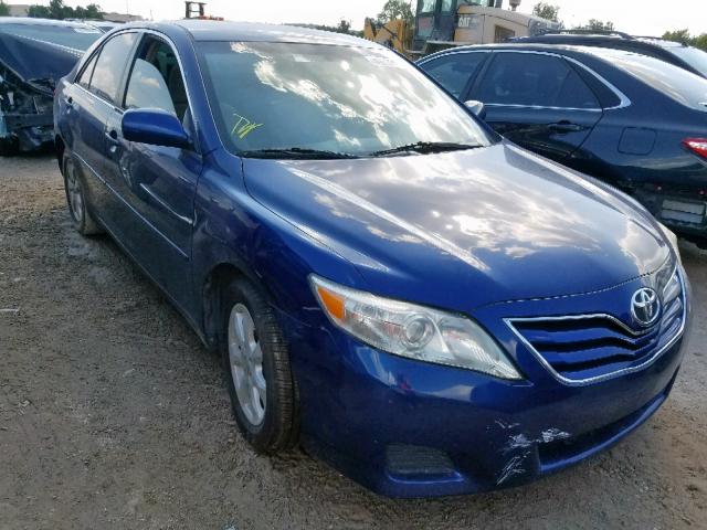 4T1BF3EK2BU595315 - 2011 TOYOTA CAMRY BASE BLUE photo 1