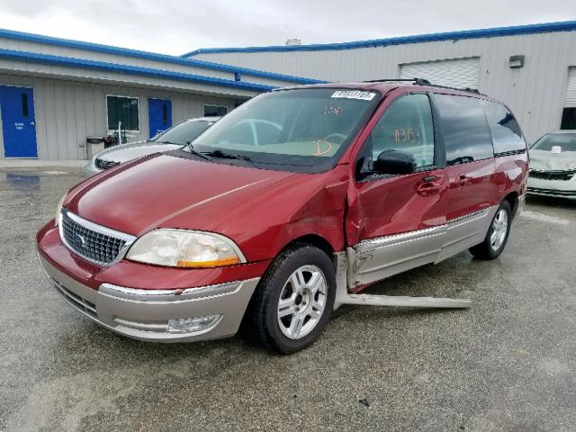 2FMZA53422BA99966 - 2002 FORD WINDSTAR S RED photo 2