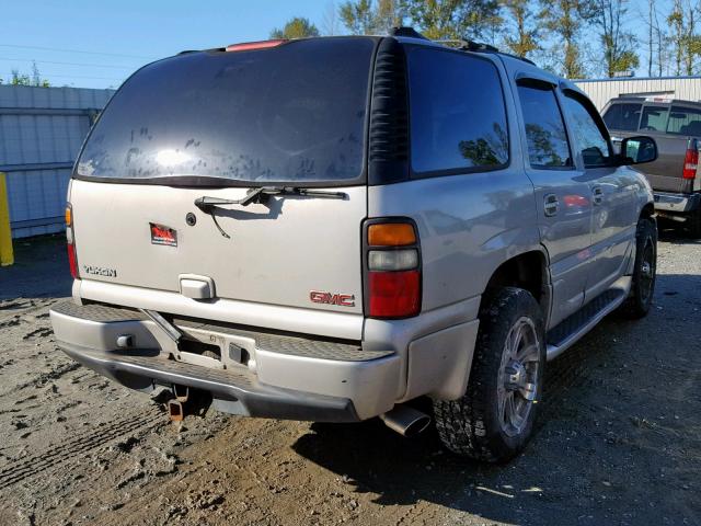 1GKEK63UX4J265076 - 2004 GMC YUKON DENA SILVER photo 4