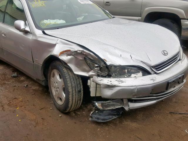 JT8BF28G1Y5090762 - 2000 LEXUS ES 300 SILVER photo 9