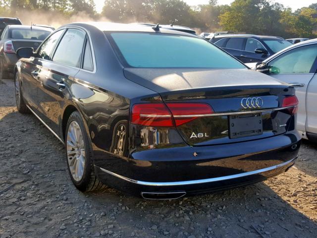 WAU3GAFD9FN027943 - 2015 AUDI A8 L QUATT BLACK photo 3