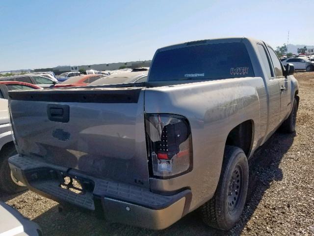 1GCEC19C77Z503045 - 2007 CHEVROLET SILVERADO GRAY photo 4