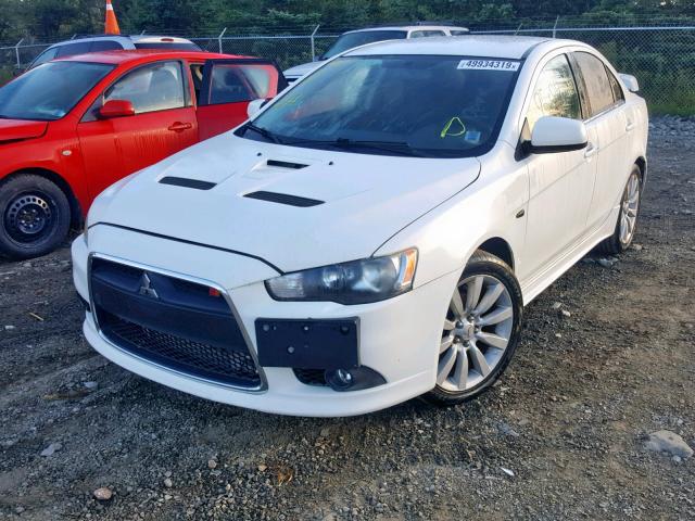 JA32V6FV4AU008367 - 2010 MITSUBISHI LANCER RAL WHITE photo 2