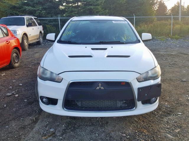 JA32V6FV4AU008367 - 2010 MITSUBISHI LANCER RAL WHITE photo 9