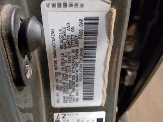 5Y2SL658X7Z418430 - 2007 PONTIAC VIBE GRAY photo 10