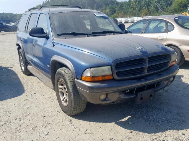 1B4HR38N82F130227 - 2002 DODGE DURANGO SP BLUE photo 1