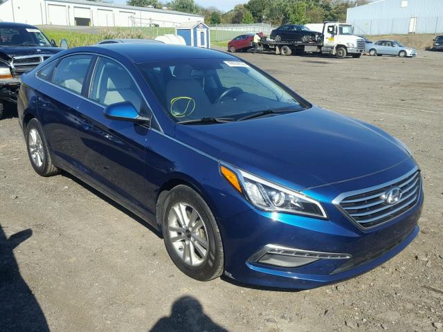 5NPE24AF2FH239362 - 2015 HYUNDAI SONATA SE BLUE photo 1