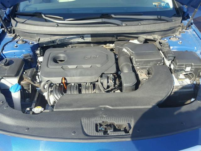 5NPE24AF2FH239362 - 2015 HYUNDAI SONATA SE BLUE photo 7