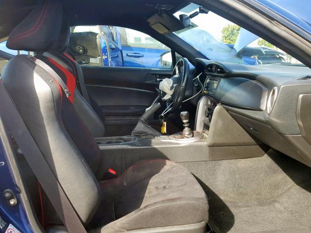 JF1ZNAA15D1705615 - 2013 TOYOTA SCION FR-S BLUE photo 5