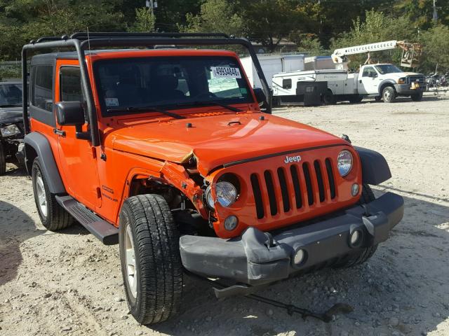 1C4AJWAG3FL714471 - 2015 JEEP WRANGLER S ORANGE photo 1