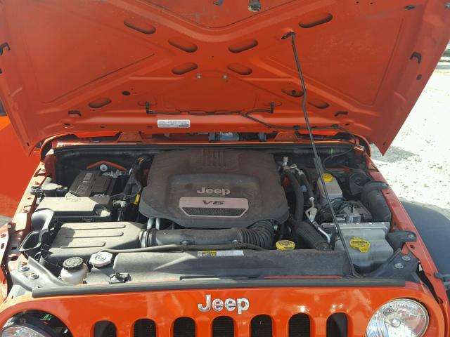 1C4AJWAG3FL714471 - 2015 JEEP WRANGLER S ORANGE photo 7