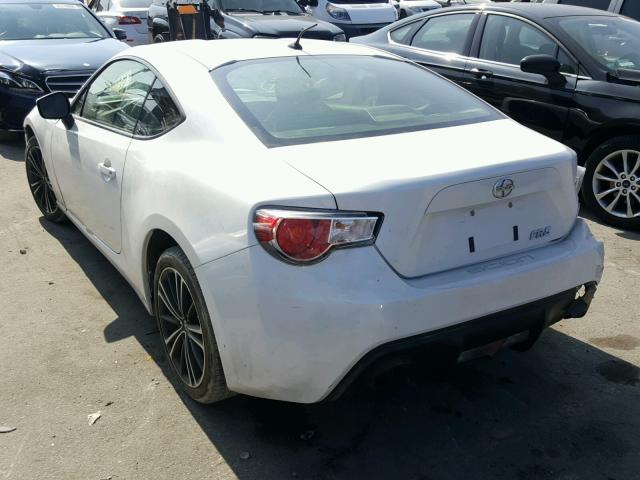 JF1ZNAA1XD2707144 - 2013 TOYOTA FR-S WHITE photo 3