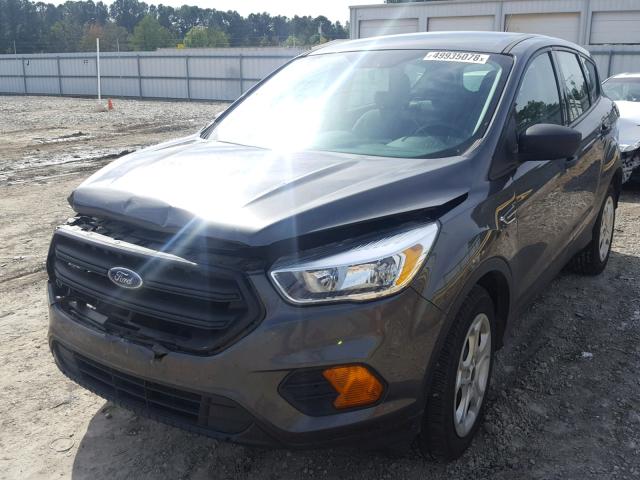 1FMCU0F76HUA75520 - 2017 FORD ESCAPE S GRAY photo 2