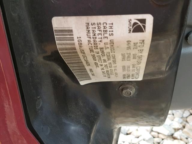 1G8AJ52F15Z164628 - 2005 SATURN ION LEVEL MAROON photo 10
