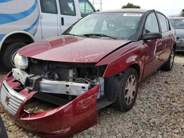 1G8AJ52F15Z164628 - 2005 SATURN ION LEVEL MAROON photo 2