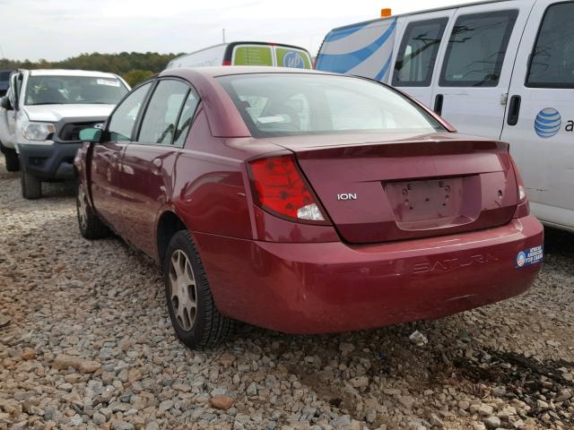 1G8AJ52F15Z164628 - 2005 SATURN ION LEVEL MAROON photo 3