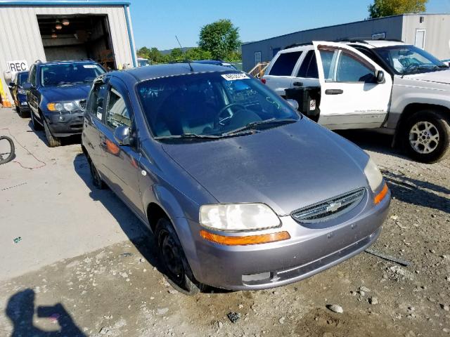 KL1TD66637B743001 - 2007 CHEVROLET AVEO BASE Сұр фото 1