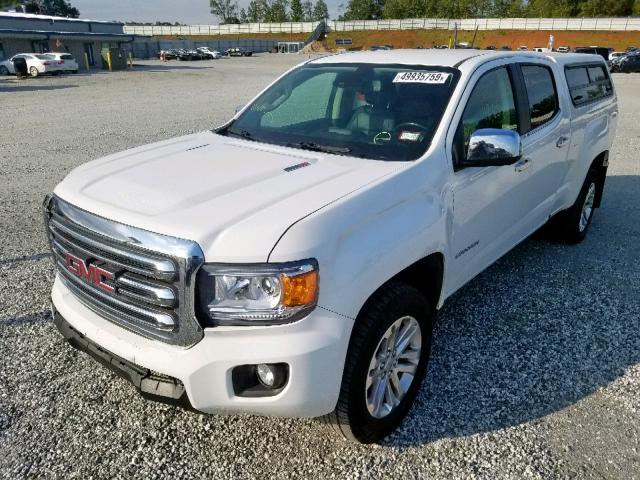 1GTP6DE10J1182378 - 2018 GMC CANYON SLT WHITE photo 2