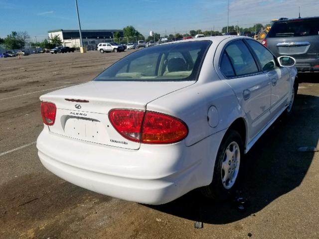 1G3NL52E91C217355 - 2001 OLDSMOBILE ALERO GL WHITE photo 4