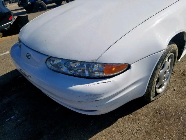 1G3NL52E91C217355 - 2001 OLDSMOBILE ALERO GL WHITE photo 9