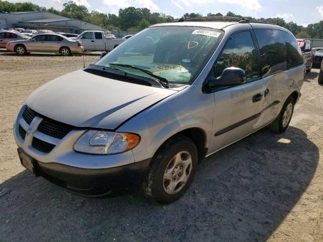 1B4GP25392B536071 - 2002 DODGE CARAVAN SE SILVER photo 2