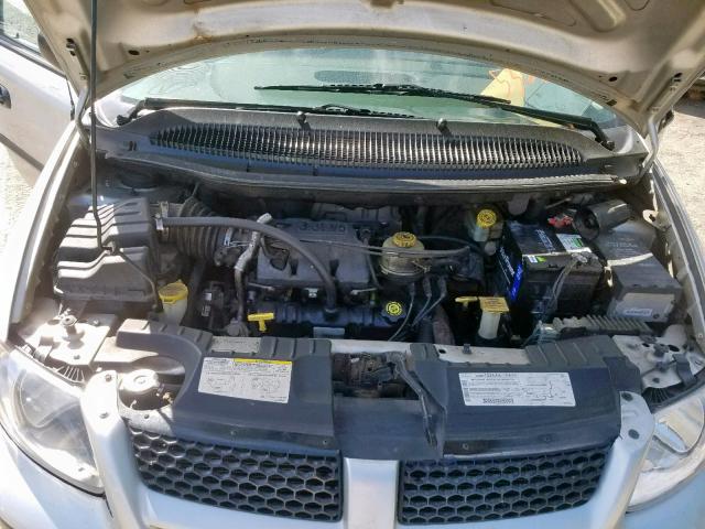 1B4GP25392B536071 - 2002 DODGE CARAVAN SE SILVER photo 7